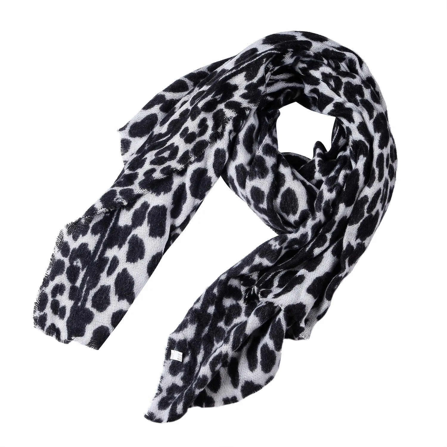 Autumn and winter leopard like cashmere warm thickened women's scarf shawl dual-use