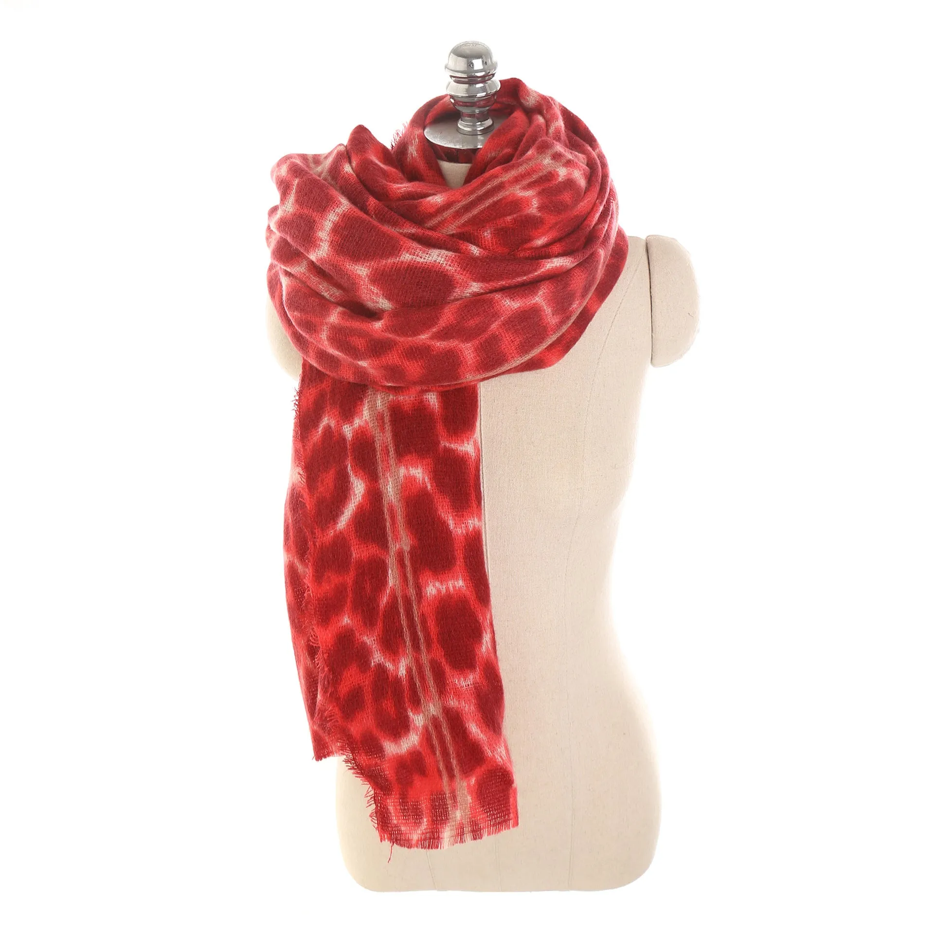 Autumn and winter leopard like cashmere warm thickened women's scarf shawl dual-use