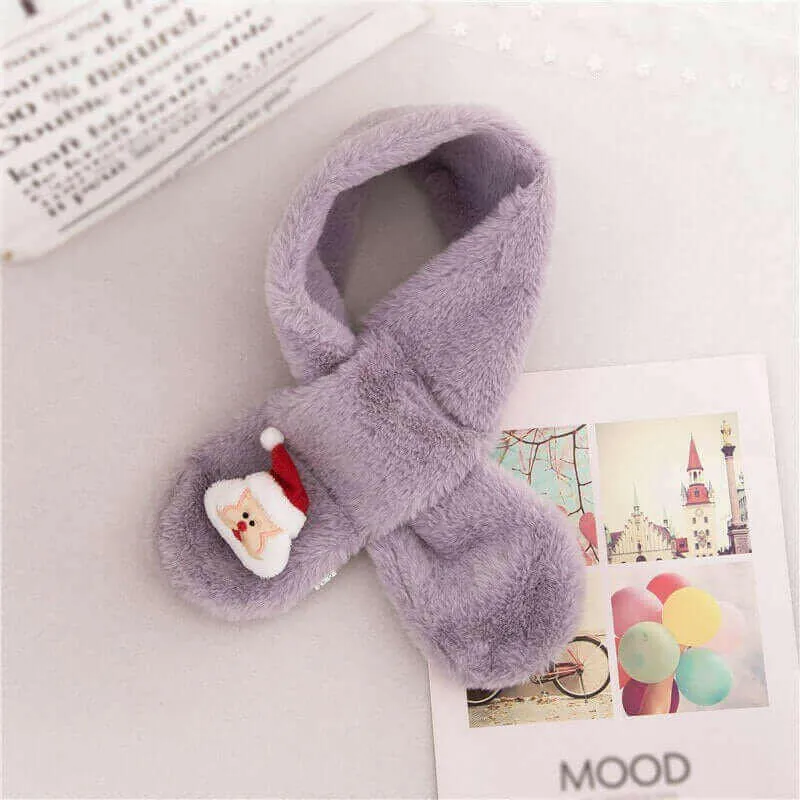 Baby Children Girls Cute Plush Fur Scarf Collar