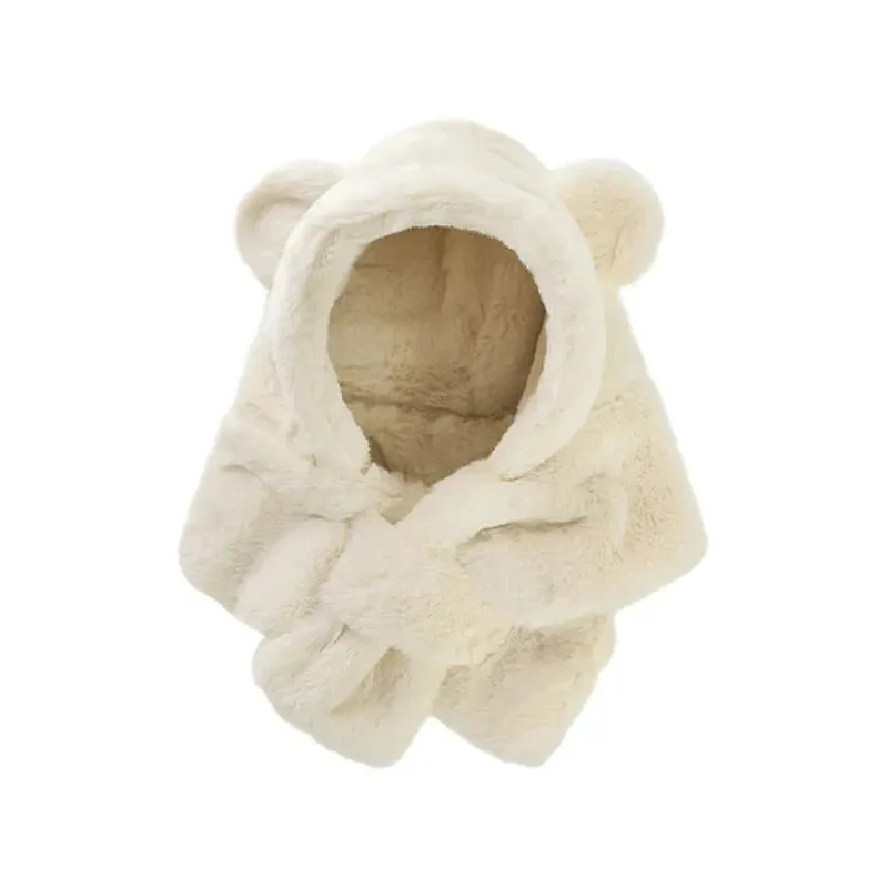 Bear Cub Cozy Hat Scarf Set for Babies