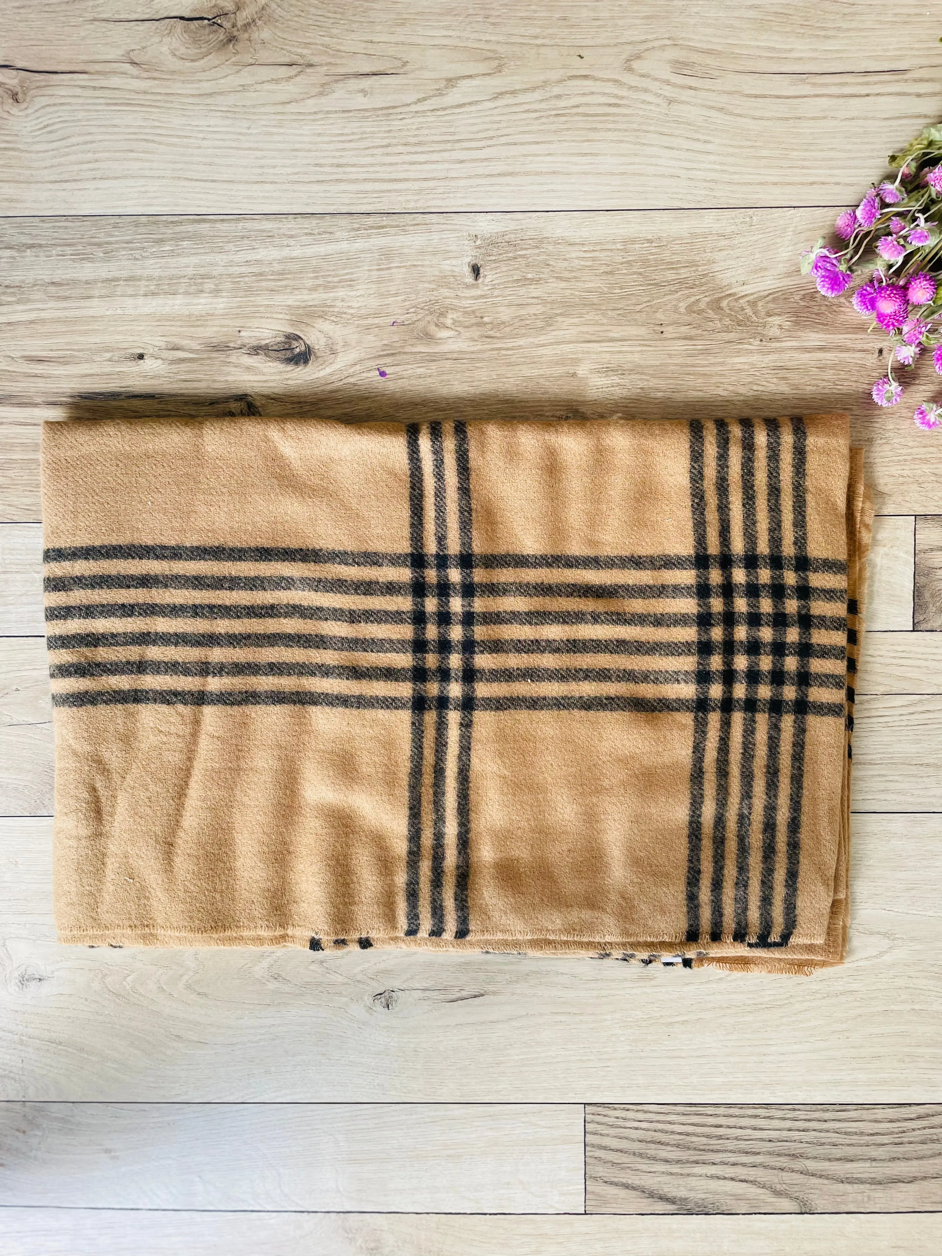 Bella Scarf- Caramel/Black