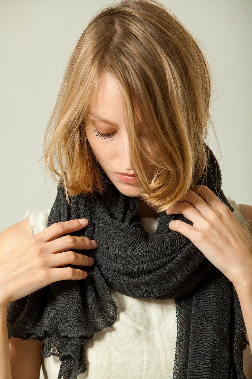 Big Bamboo Air Shawl - Charcoal