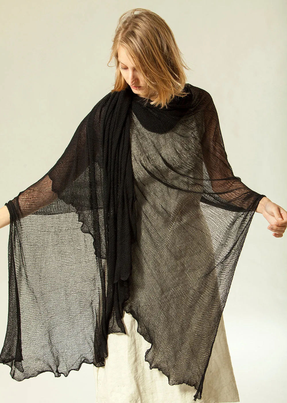 Big Bamboo Air Shawl - Charcoal