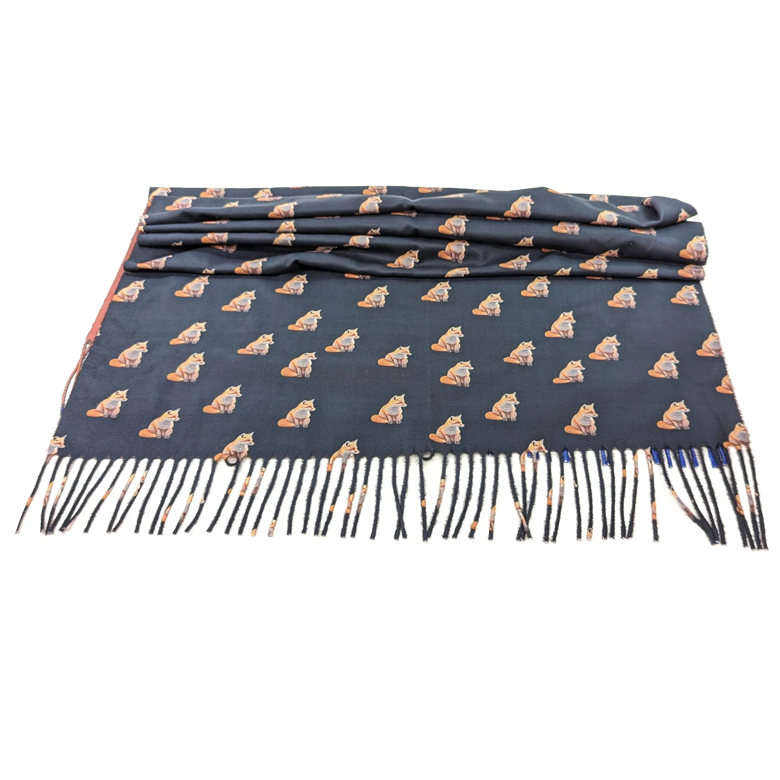 Black Ginger Midnight Fox Pashmina Style Scarf - 736-201