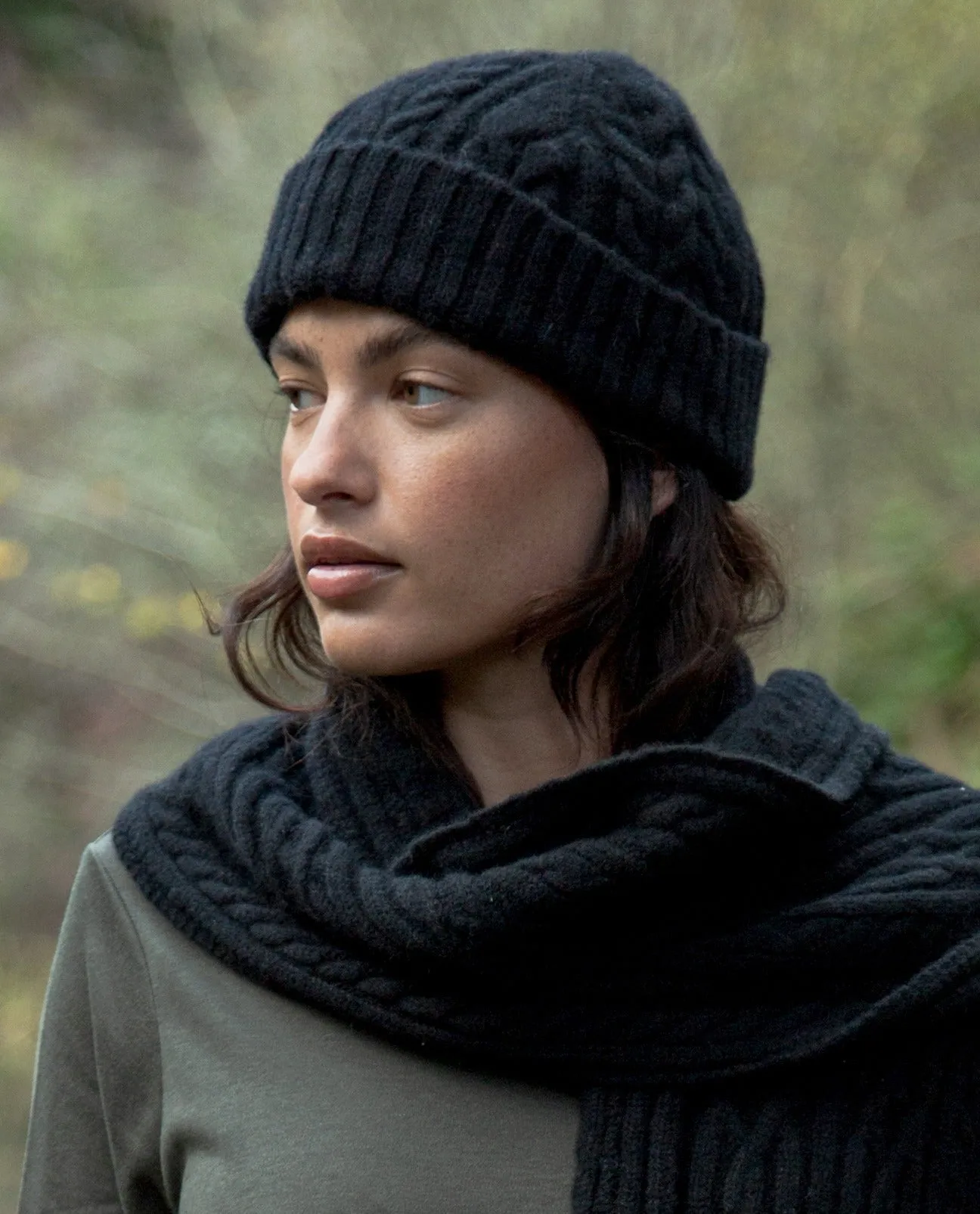 Brogan Lambswool Hat in Black