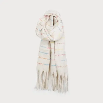 Caracol Woven Winter Scarf 6187-IVO Ivory Combo