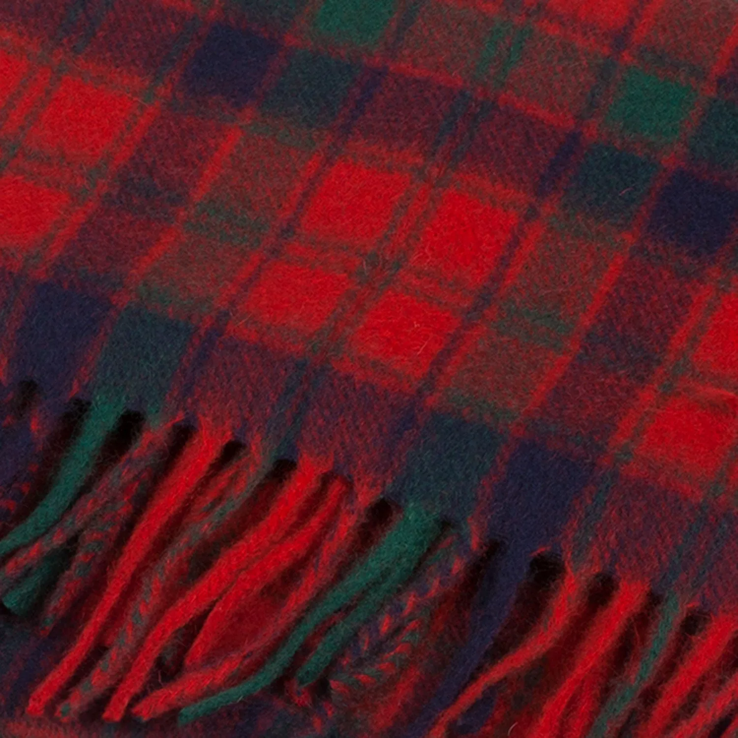 Cashmere Scottish Tartan Clan Scarf  Robertson Red