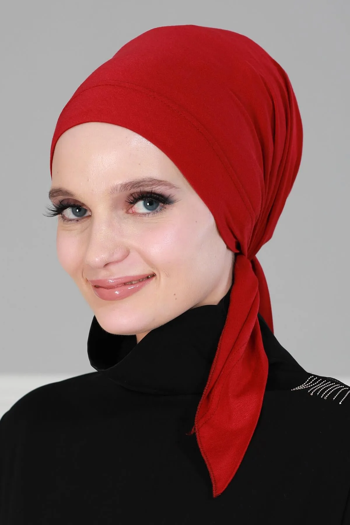 Chic Easy Wrap Hijab Cover for Women, Trendy Hijab for Stylish Look, Soft Comfortable Turban Head Covering, Chic Single Color Headscarf,B-45