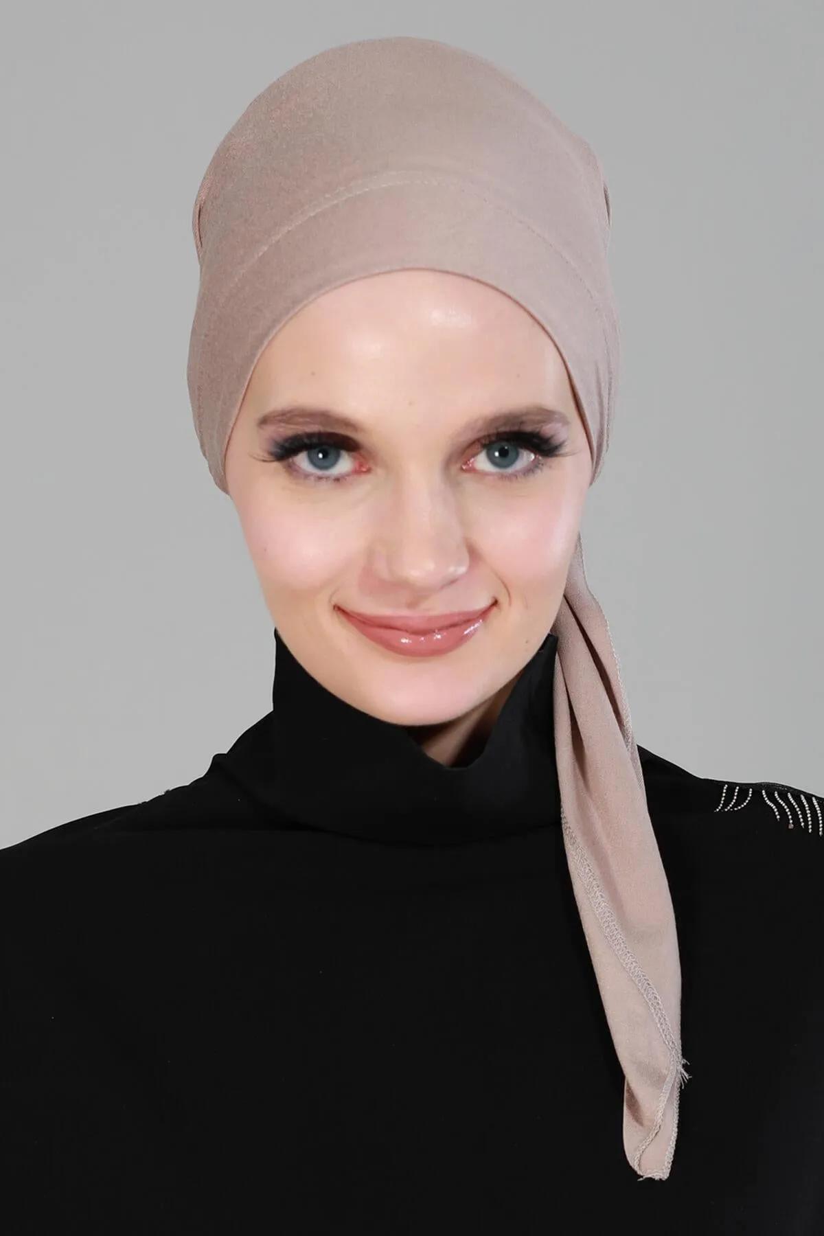 Chic Easy Wrap Hijab Cover for Women, Trendy Hijab for Stylish Look, Soft Comfortable Turban Head Covering, Chic Single Color Headscarf,B-45