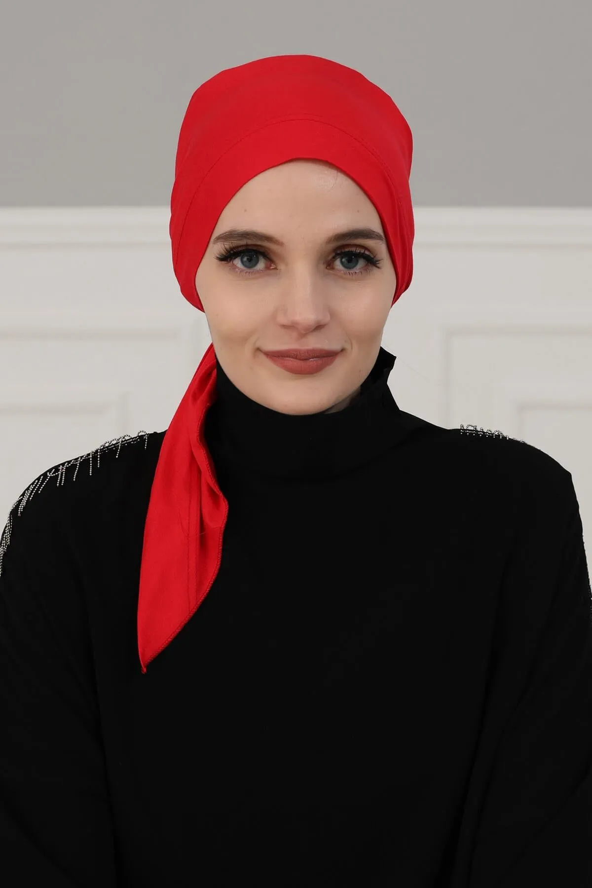 Chic Easy Wrap Hijab Cover for Women, Trendy Hijab for Stylish Look, Soft Comfortable Turban Head Covering, Chic Single Color Headscarf,B-45