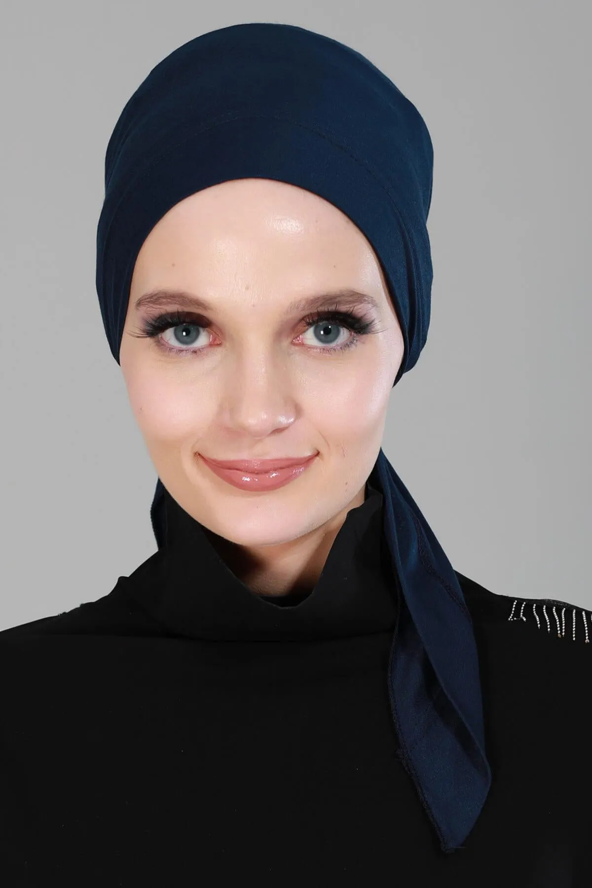 Chic Easy Wrap Hijab Cover for Women, Trendy Hijab for Stylish Look, Soft Comfortable Turban Head Covering, Chic Single Color Headscarf,B-45