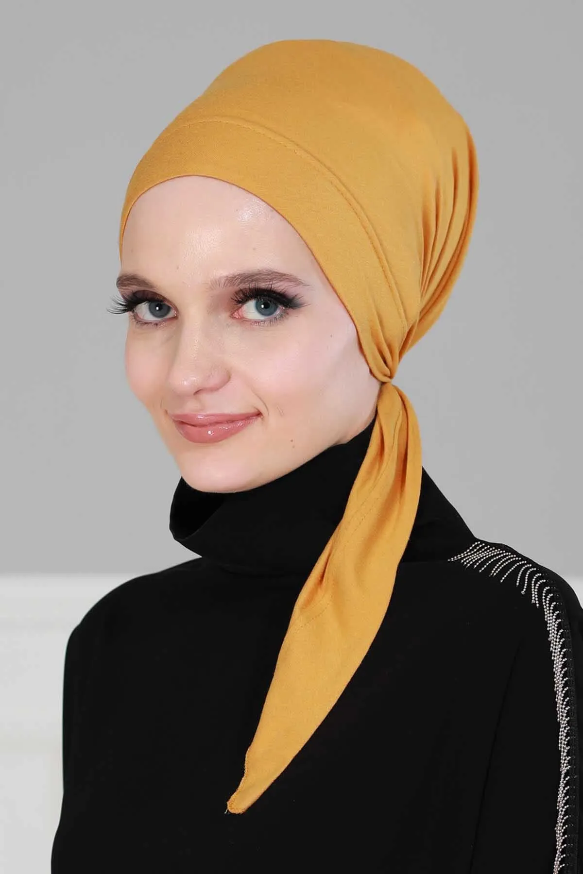 Chic Easy Wrap Hijab Cover for Women, Trendy Hijab for Stylish Look, Soft Comfortable Turban Head Covering, Chic Single Color Headscarf,B-45