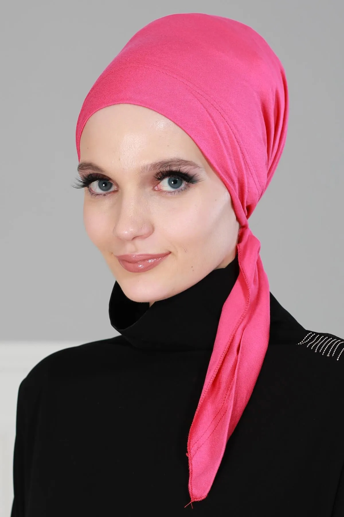 Chic Easy Wrap Hijab Cover for Women, Trendy Hijab for Stylish Look, Soft Comfortable Turban Head Covering, Chic Single Color Headscarf,B-45