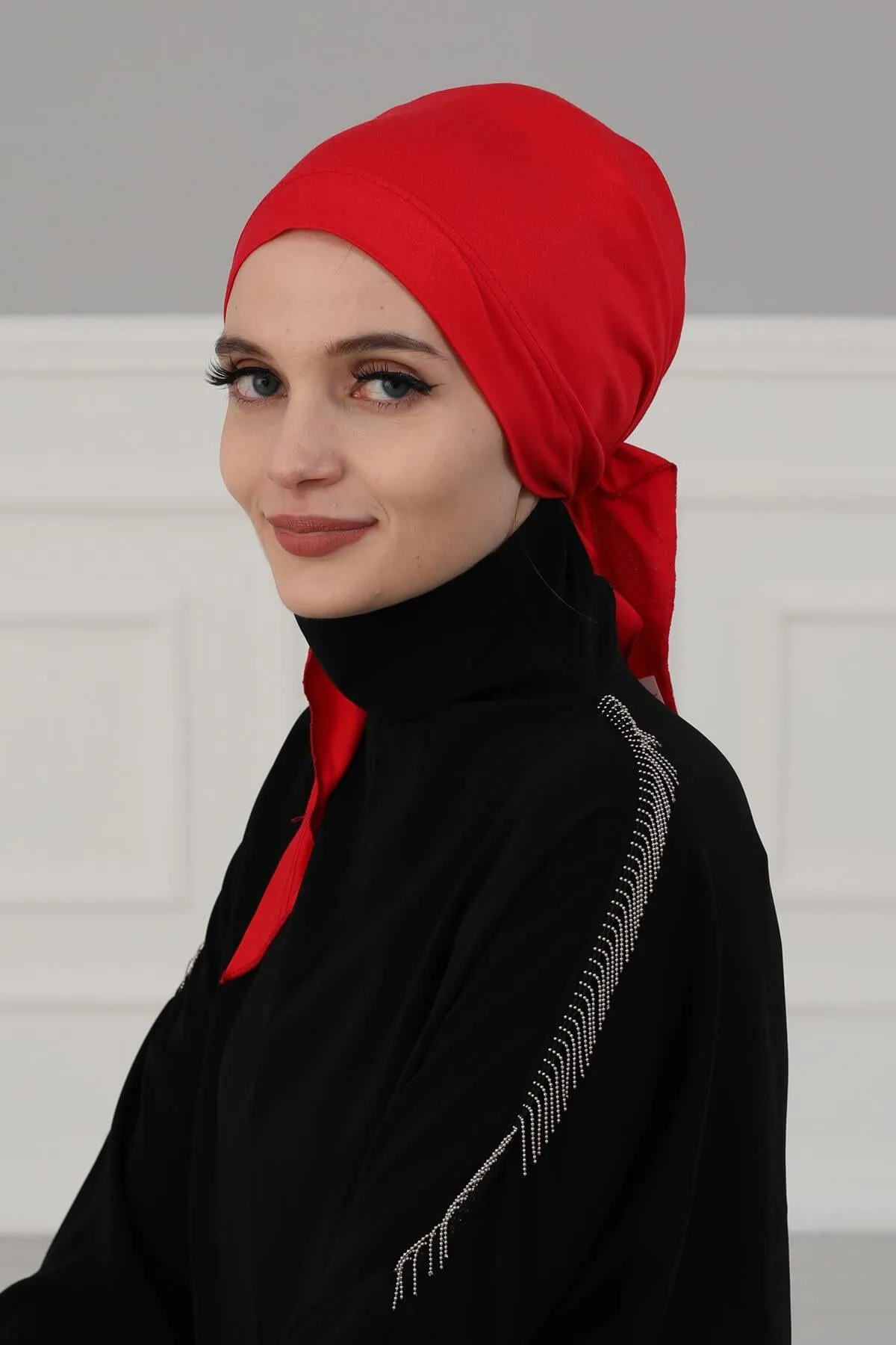 Chic Easy Wrap Hijab Cover for Women, Trendy Hijab for Stylish Look, Soft Comfortable Turban Head Covering, Chic Single Color Headscarf,B-45