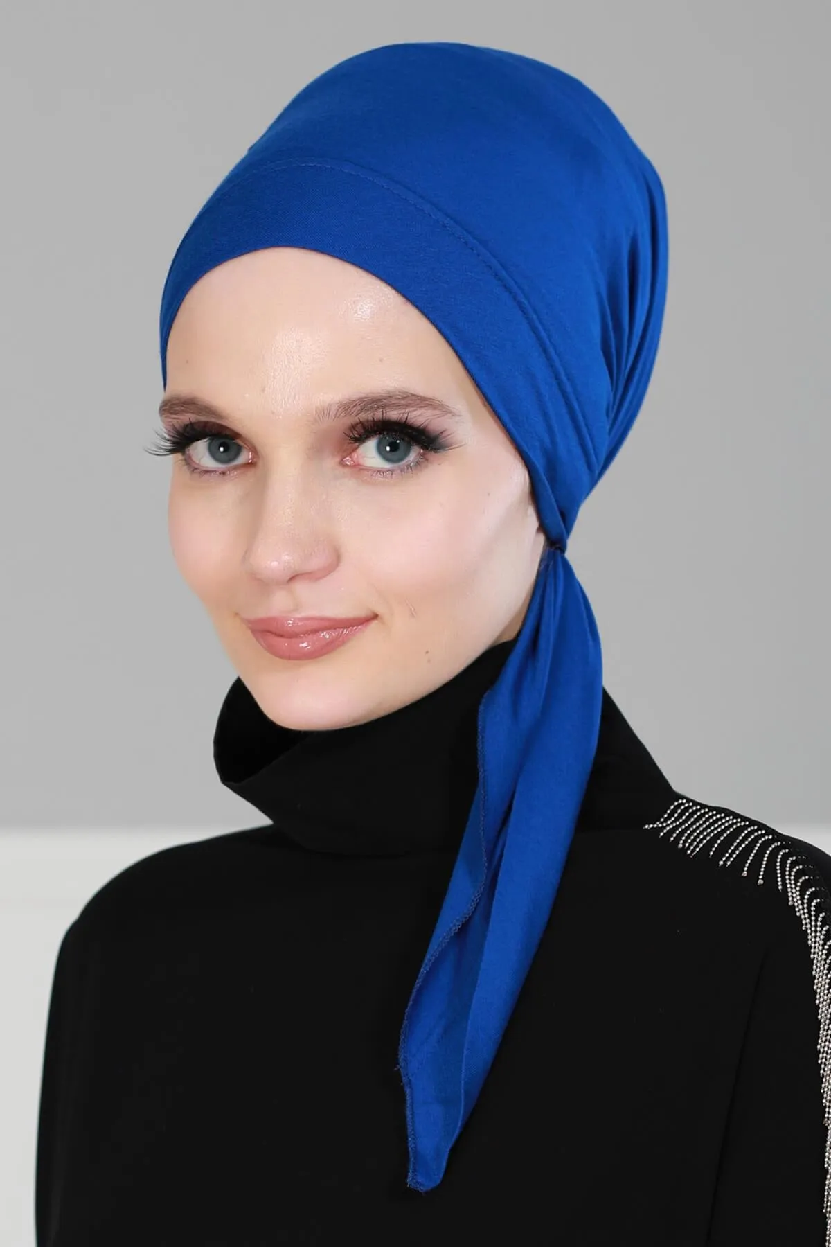 Chic Easy Wrap Hijab Cover for Women, Trendy Hijab for Stylish Look, Soft Comfortable Turban Head Covering, Chic Single Color Headscarf,B-45