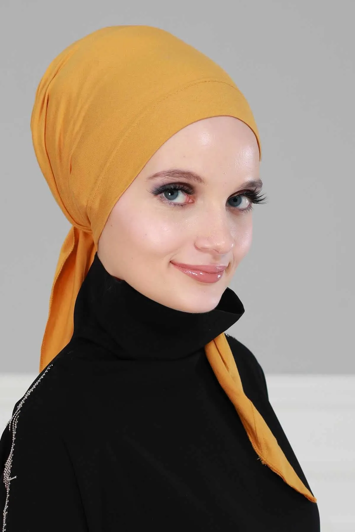 Chic Easy Wrap Hijab Cover for Women, Trendy Hijab for Stylish Look, Soft Comfortable Turban Head Covering, Chic Single Color Headscarf,B-45