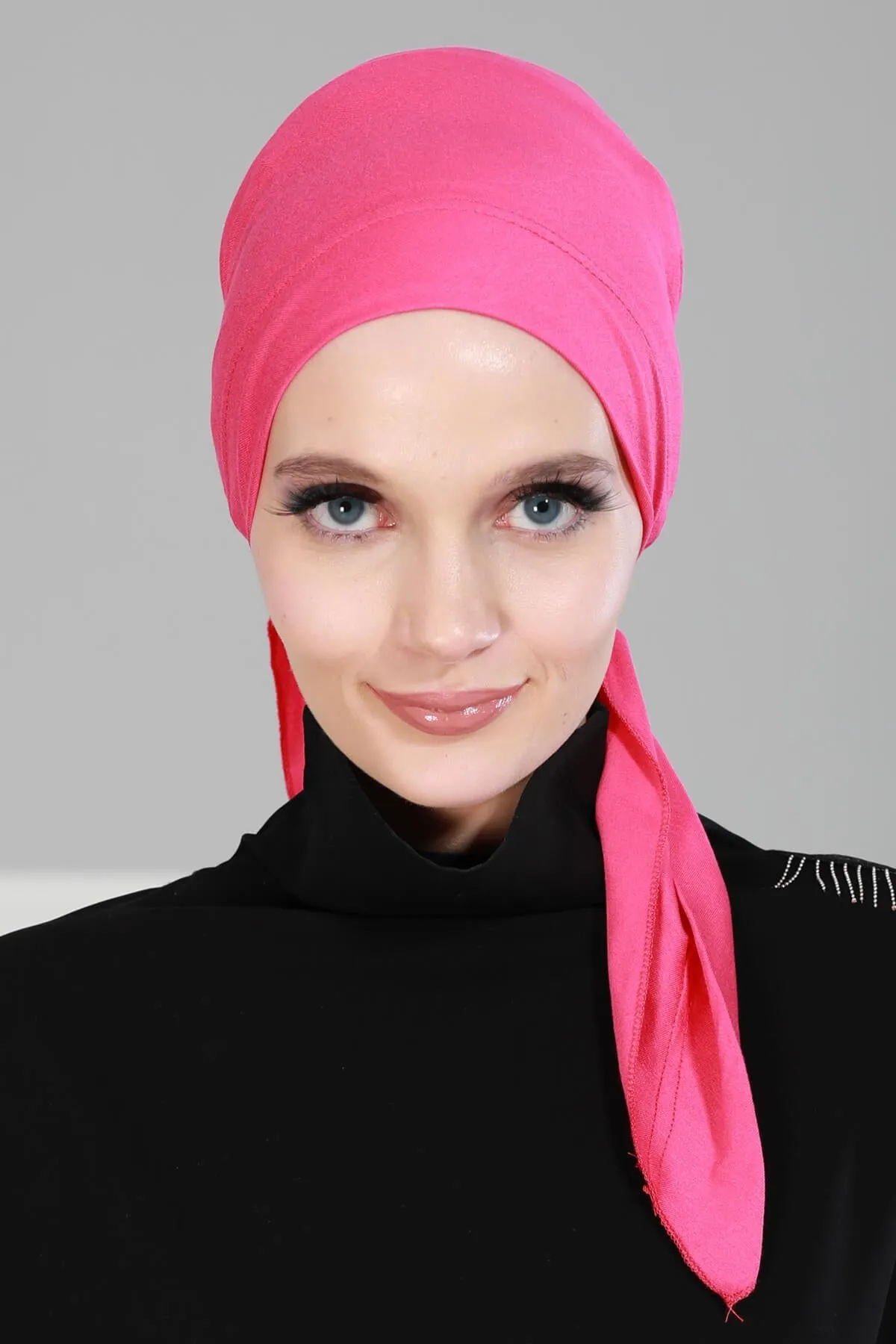 Chic Easy Wrap Hijab Cover for Women, Trendy Hijab for Stylish Look, Soft Comfortable Turban Head Covering, Chic Single Color Headscarf,B-45