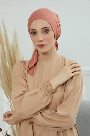 Chic Easy Wrap Hijab Cover for Women, Trendy Hijab for Stylish Look, Soft Comfortable Turban Head Covering, Chic Single Color Headscarf,B-45