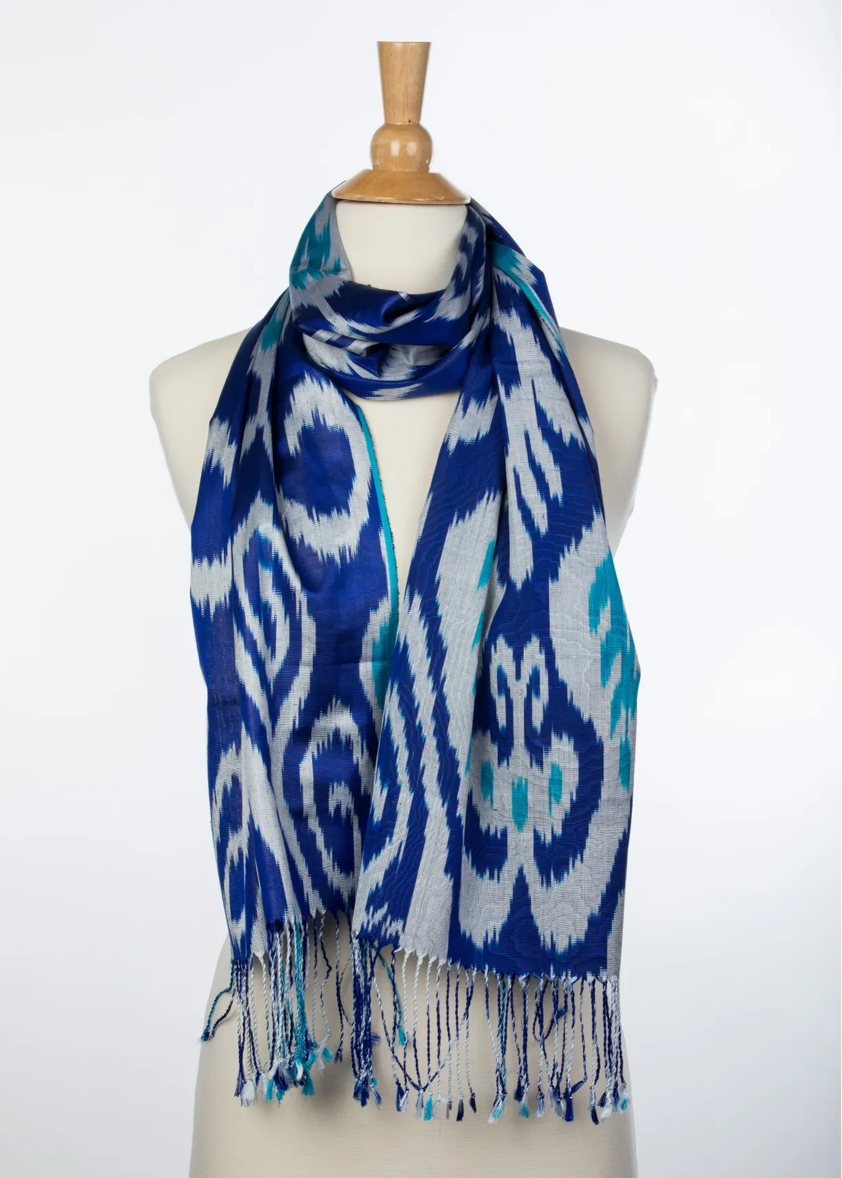 Cile Silk Ikat Scarf