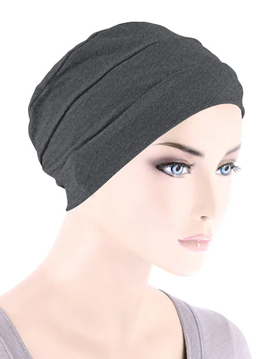 Cloche Cap Charcoal Gray