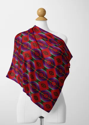 Cree Confederacy Chicken Dance Satin Shawl