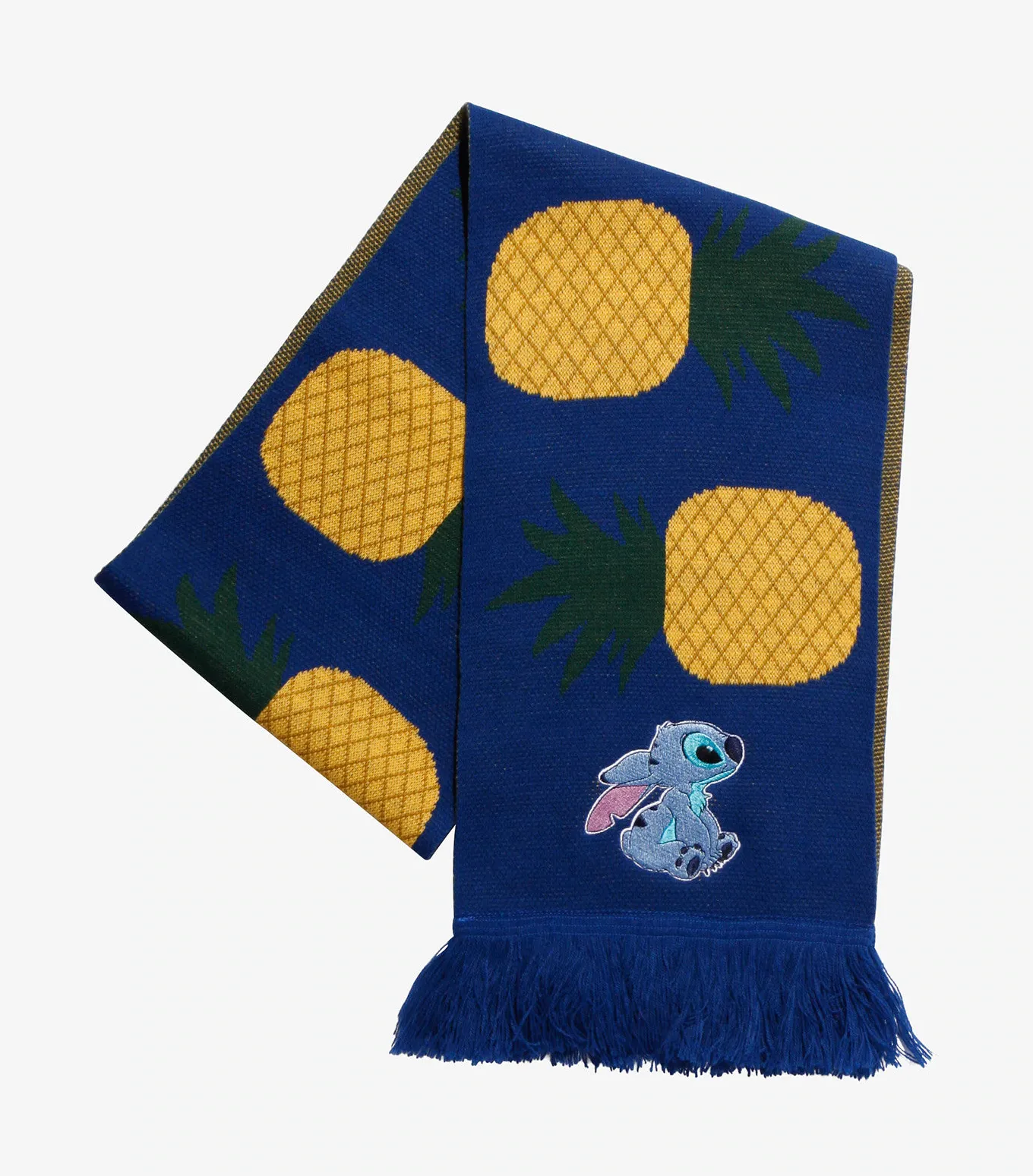 Disney Lilo & Stitch PINEAPPLE Knit Scarf