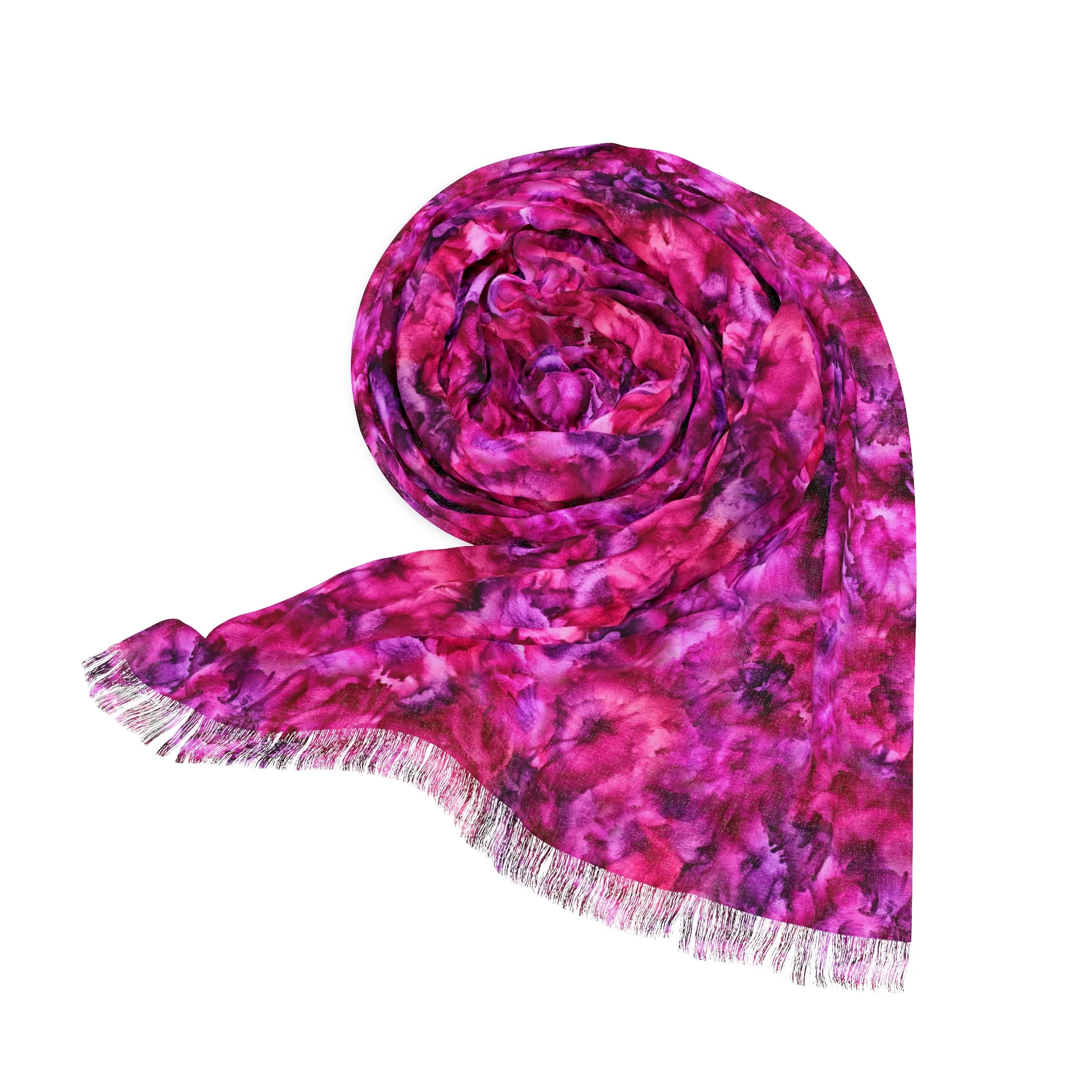 Fringe Scarf - True Love Print