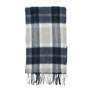 Glenmore 100% Lambswool Tartan Scarf - Silver Bannockbane