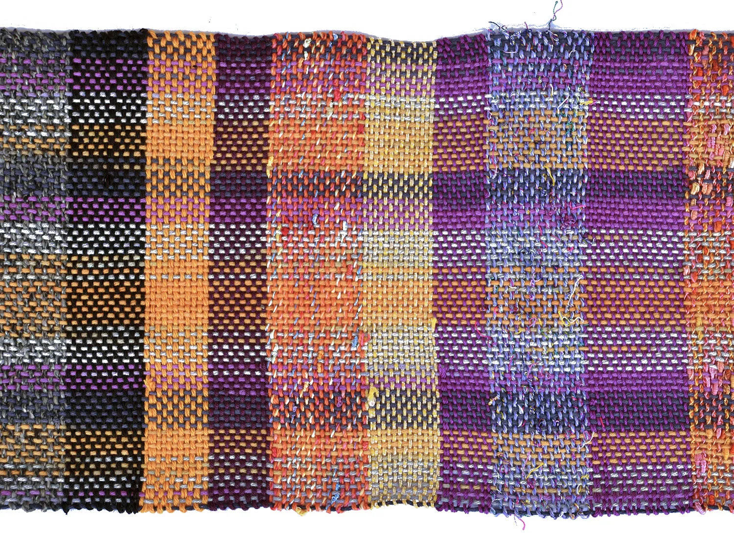 Handwoven Scarf, "Dawn," 8.5 x 71 inches