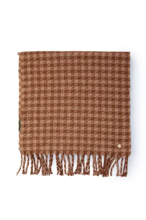 HC Chelsea Scarf (Camel Houndstooth)