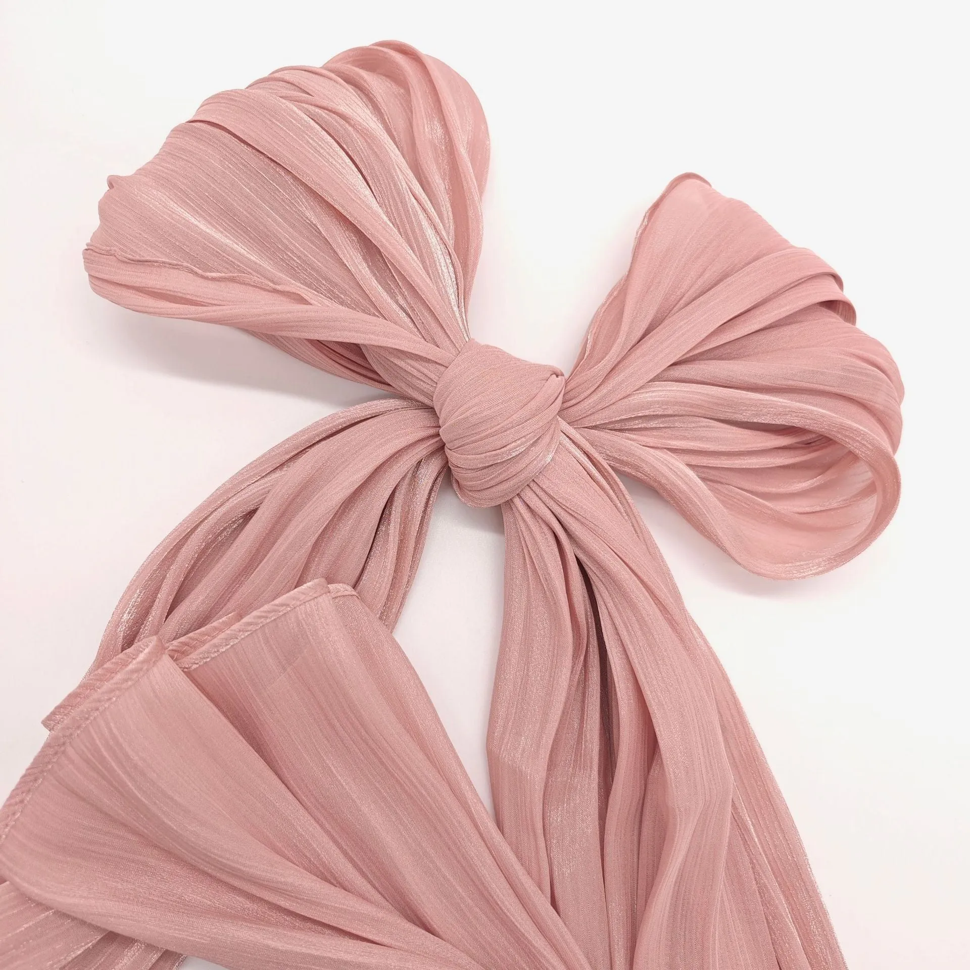 JS001  Best-selling breathable and cool island satin crepe long scarf