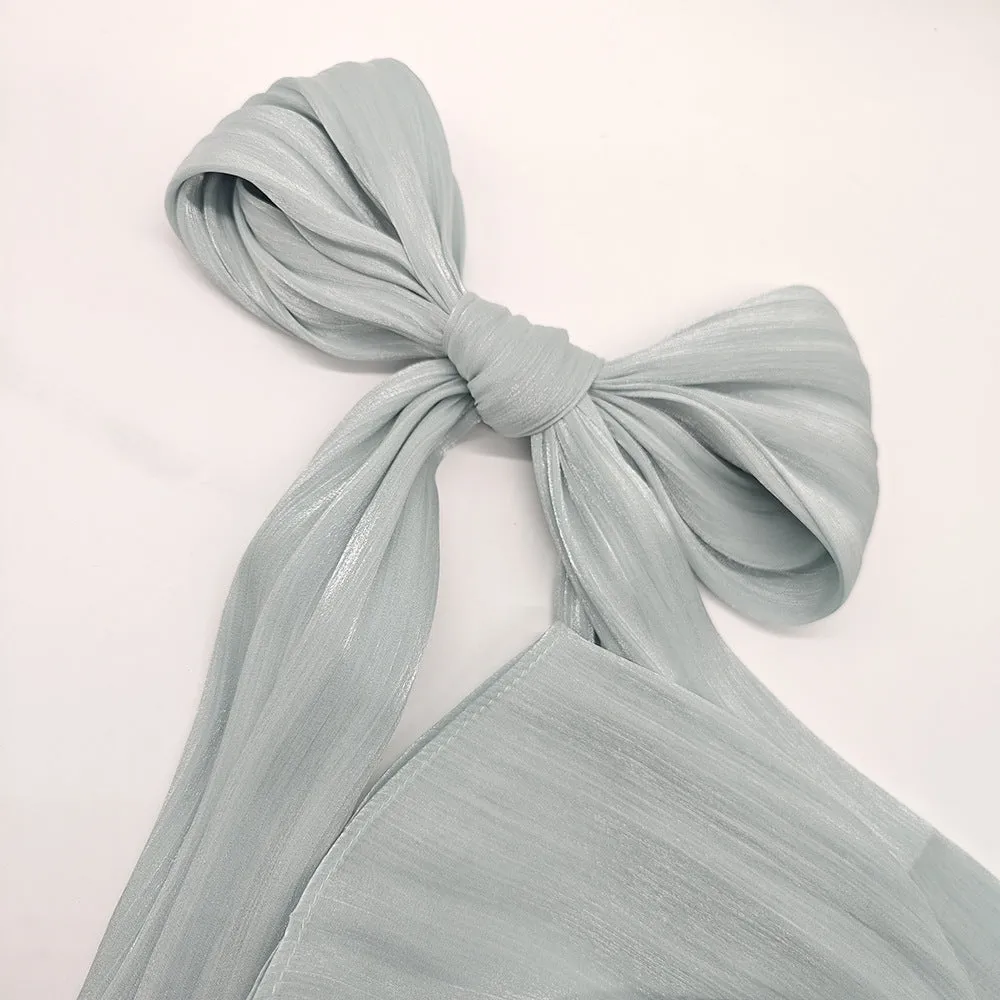 JS001  Best-selling breathable and cool island satin crepe long scarf