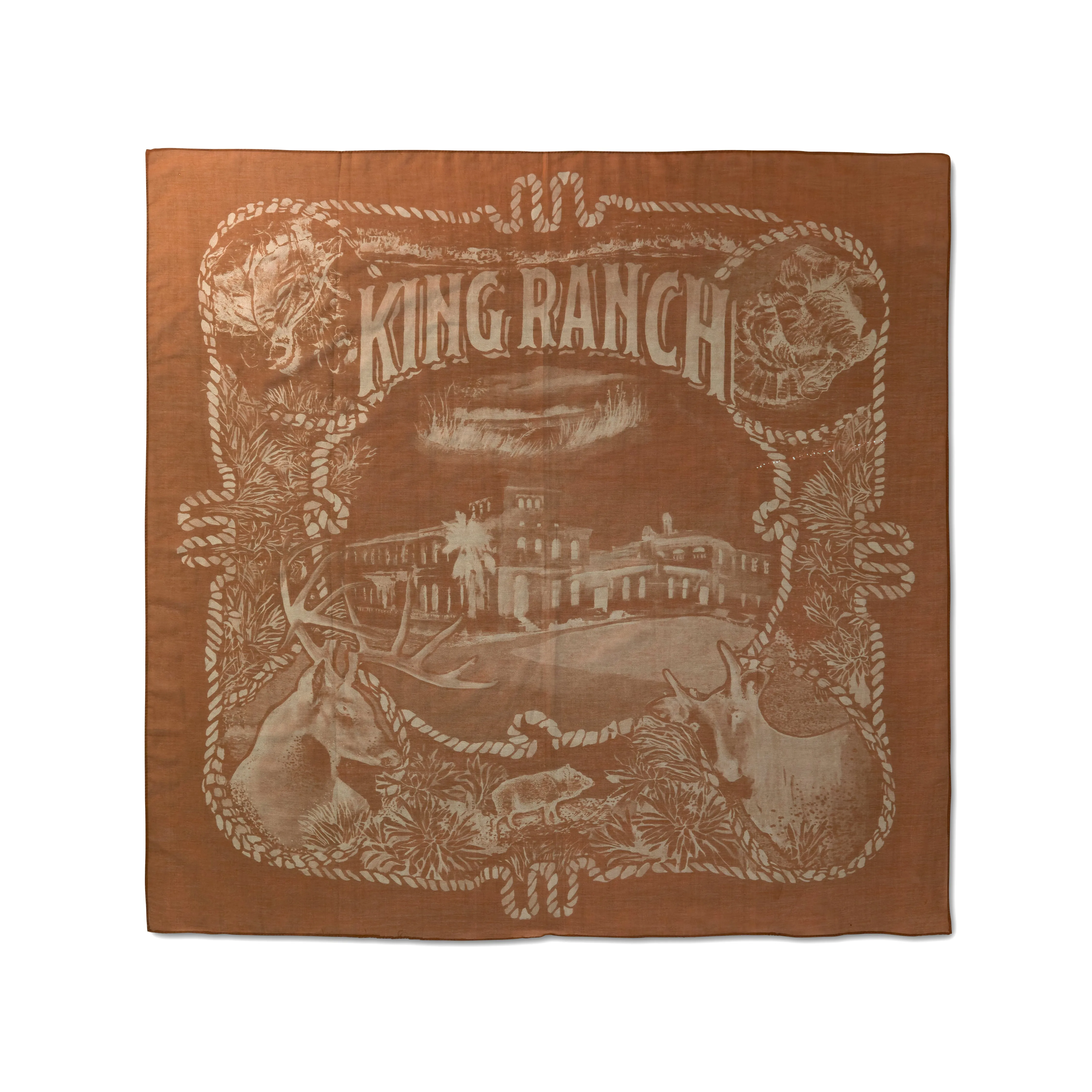 King Ranch Main House and Wildlife Scarf