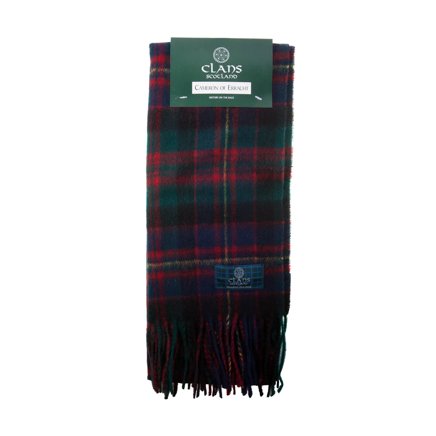 Lambswool Scottish Tartan Clan Scarf  Cameron Of Erracht