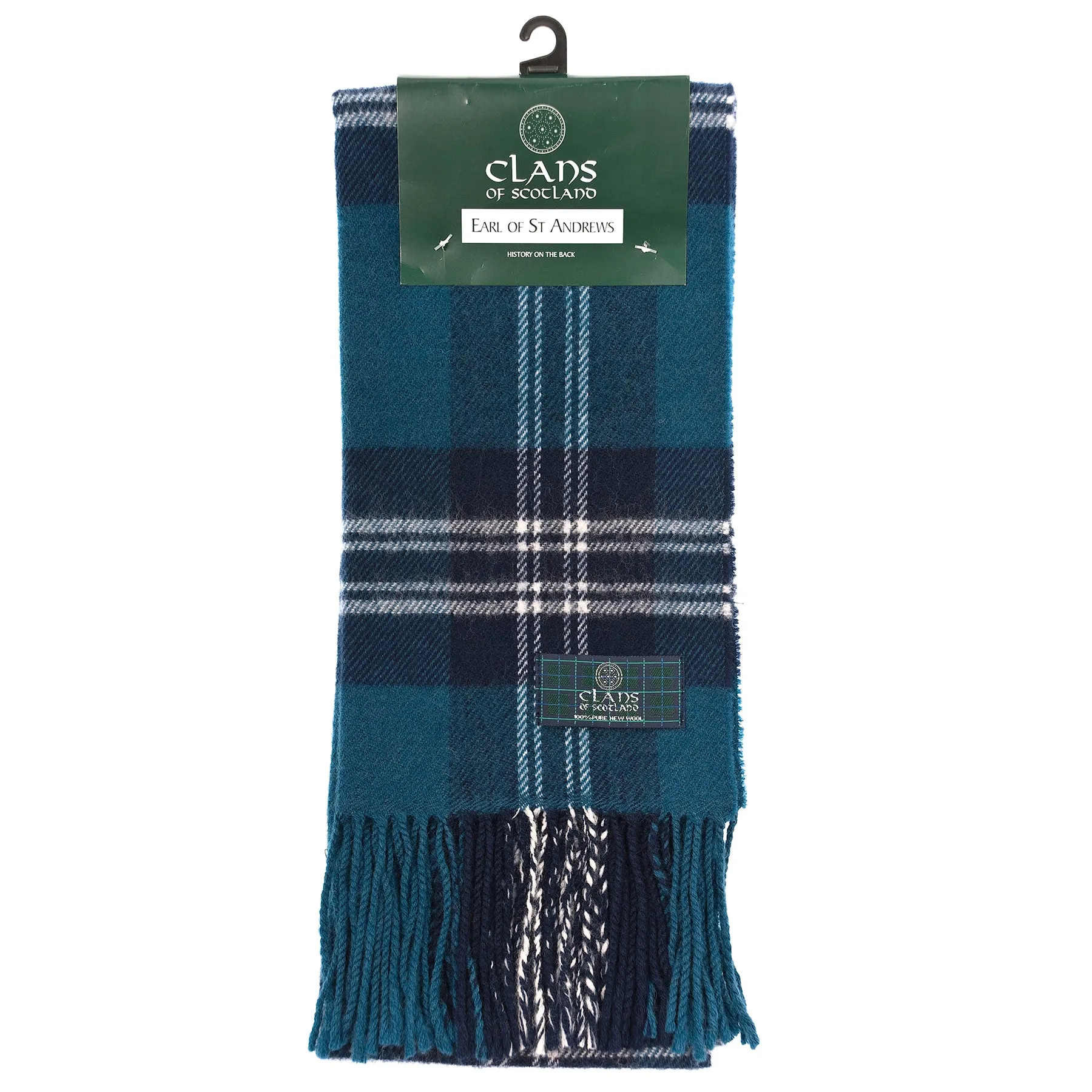 Lambswool Scottish Tartan Clan Scarf  Earl Of St Andrews