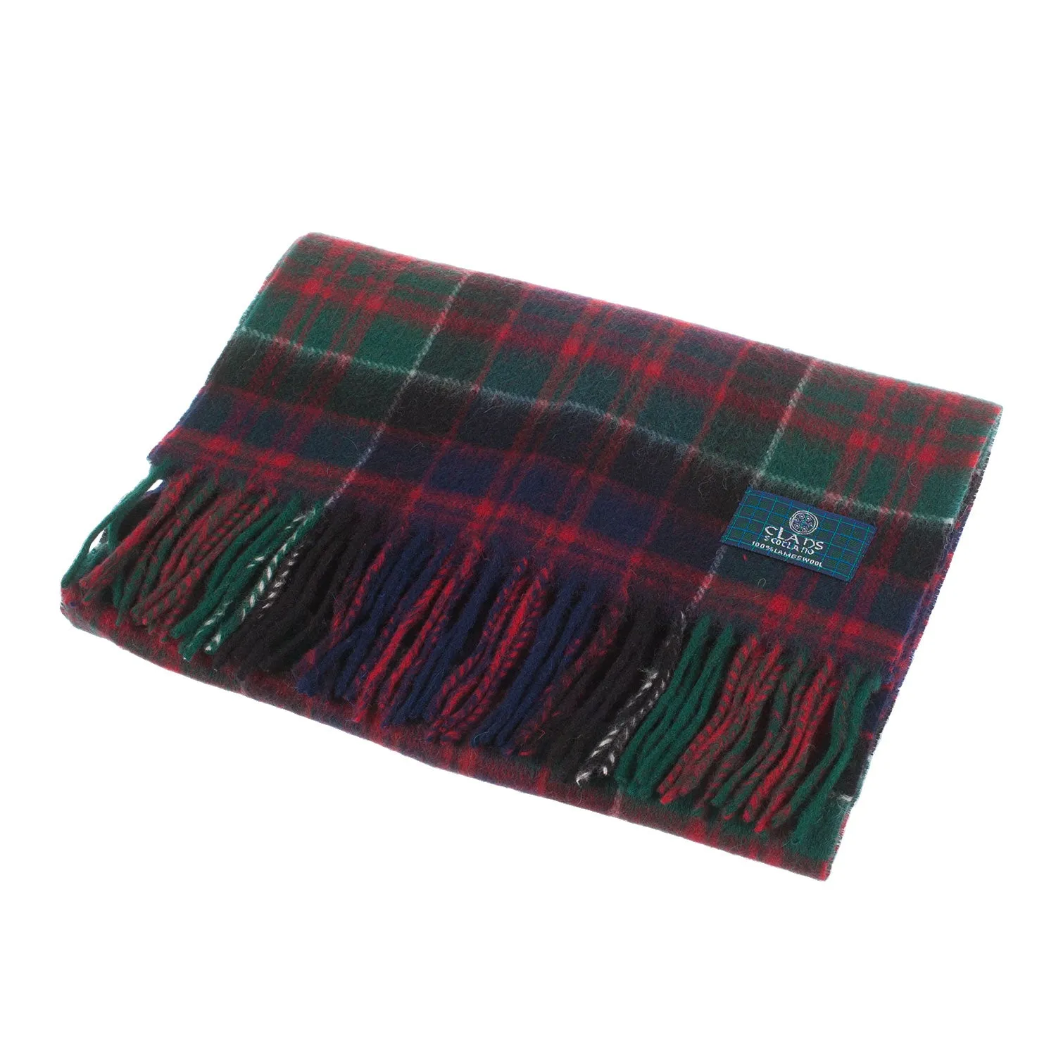 Lambswool Scottish Tartan Clan Scarf  Macdonald Of Clanranald