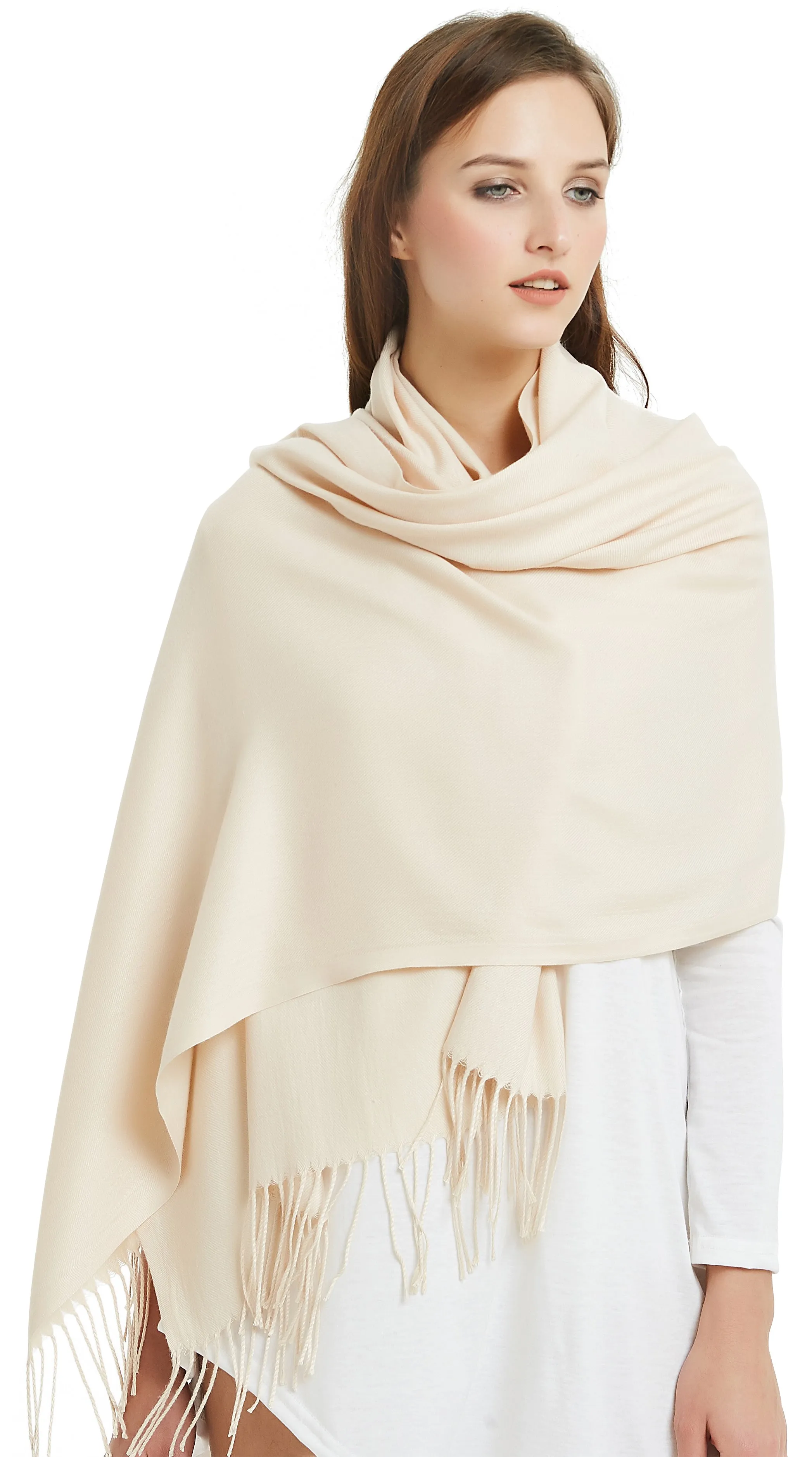 Large Extra Soft Cashmere Blend Women Pashmina Shawl Wrap Stole Scarf