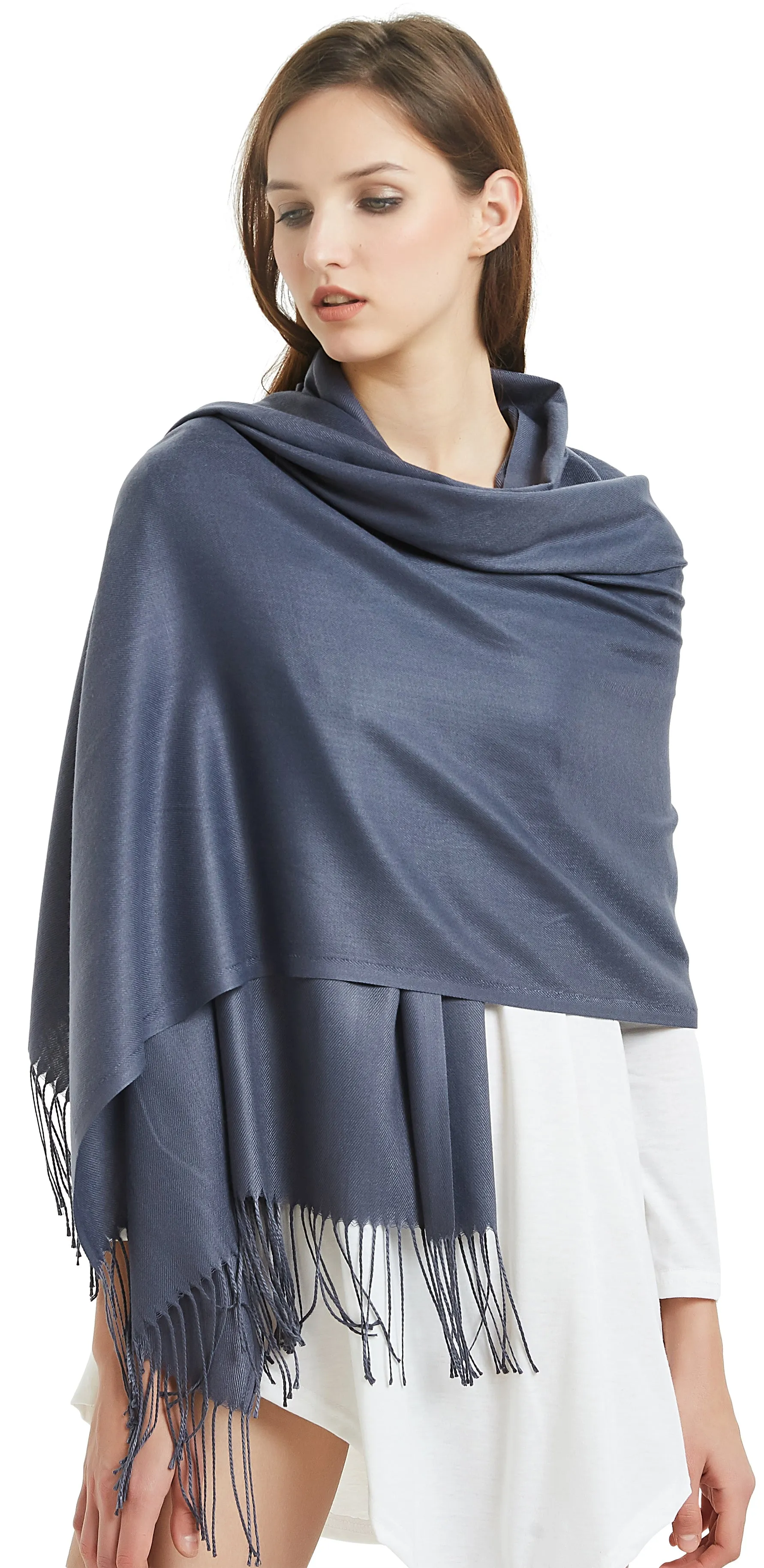 Large Extra Soft Cashmere Blend Women Pashmina Shawl Wrap Stole Scarf