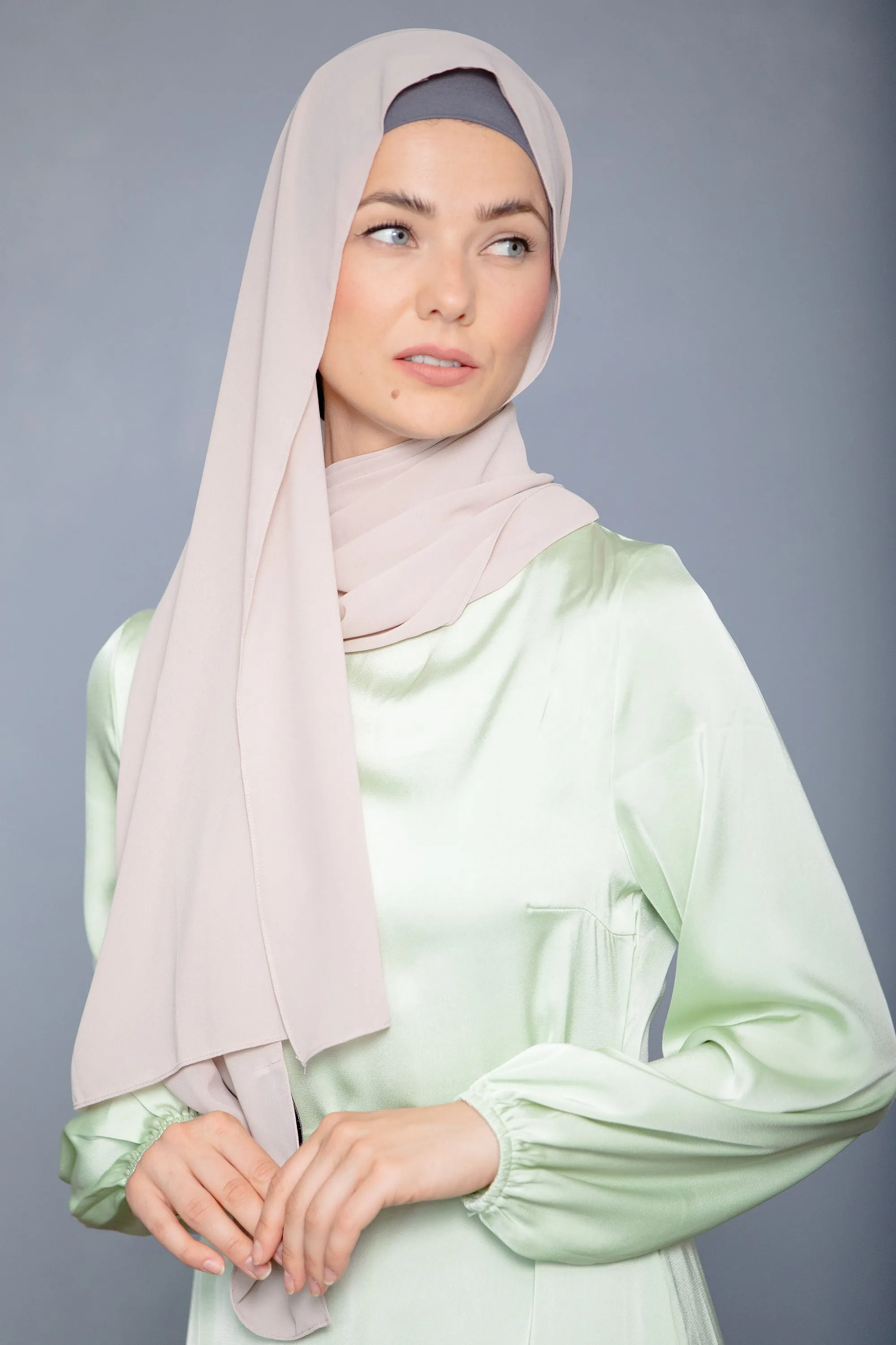 Latte Chiffon Hijab