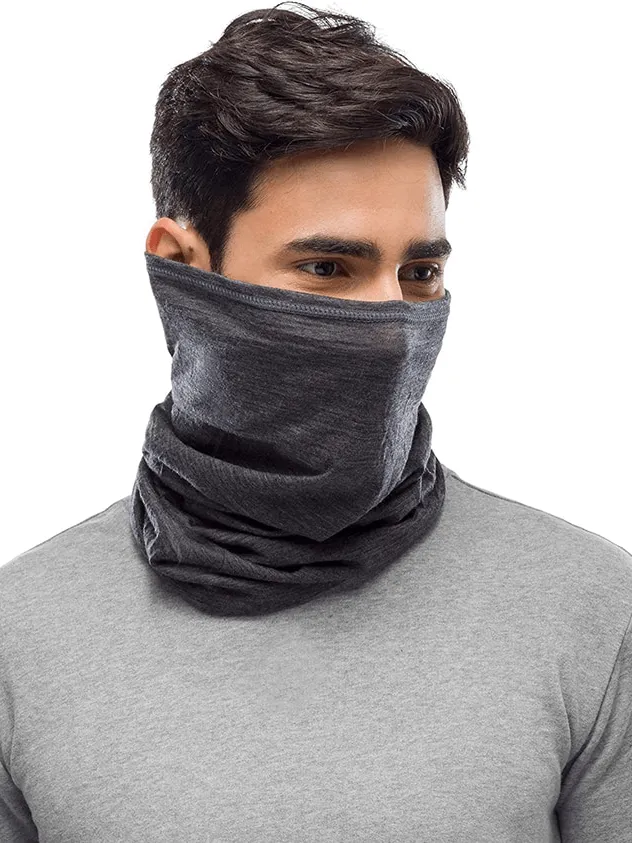 Light Breathable Wool Neck Gaiter / Unisex Warmer Ski Scarf - SF1307