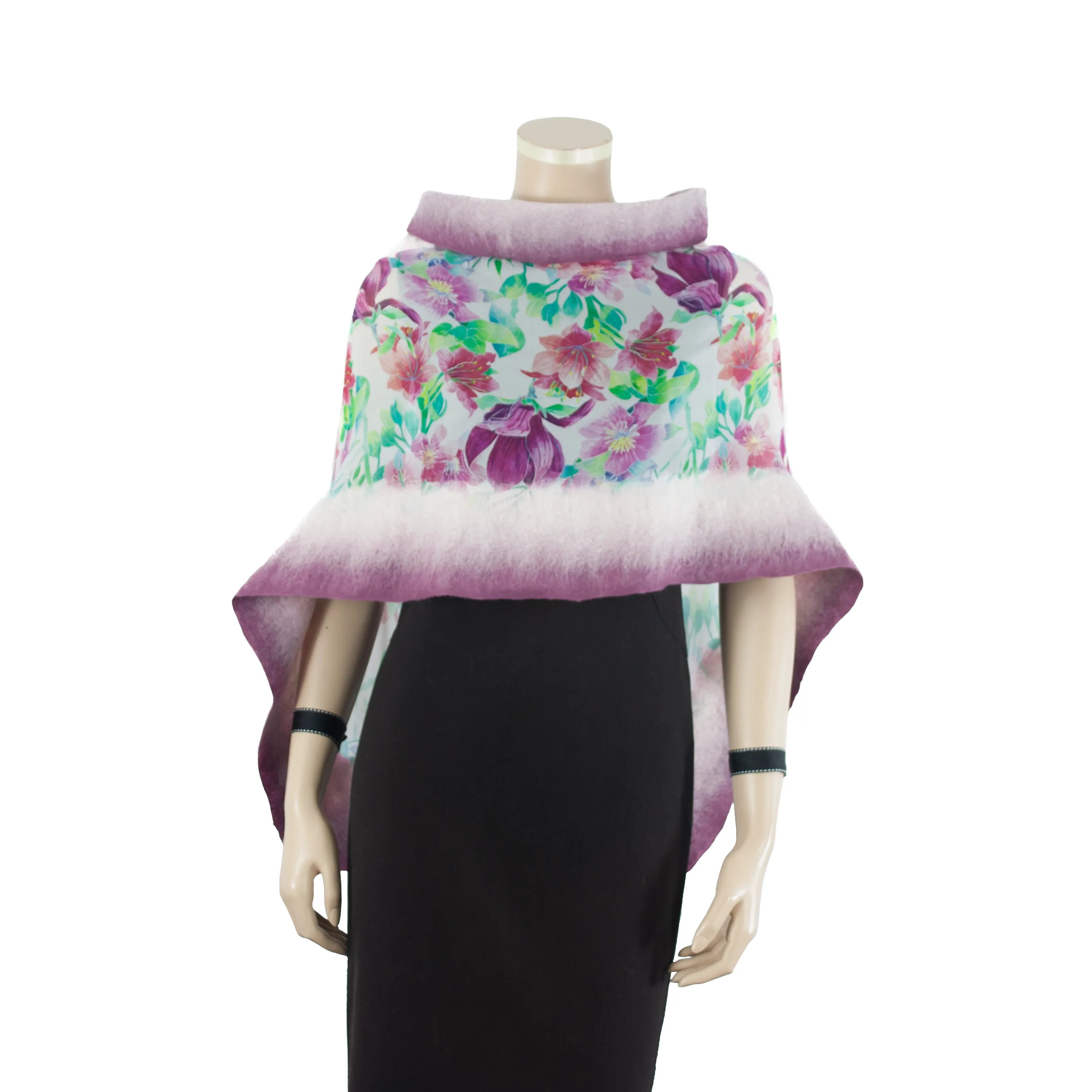 Linked orchid scarf #140-9