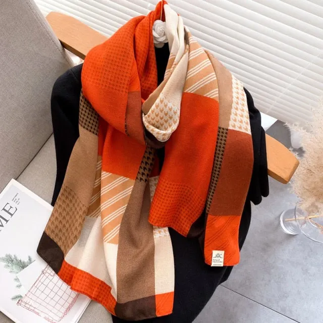 Long Warm Pashmina Wrap Scarf