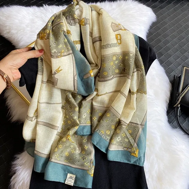 Long Warm Pashmina Wrap Scarf