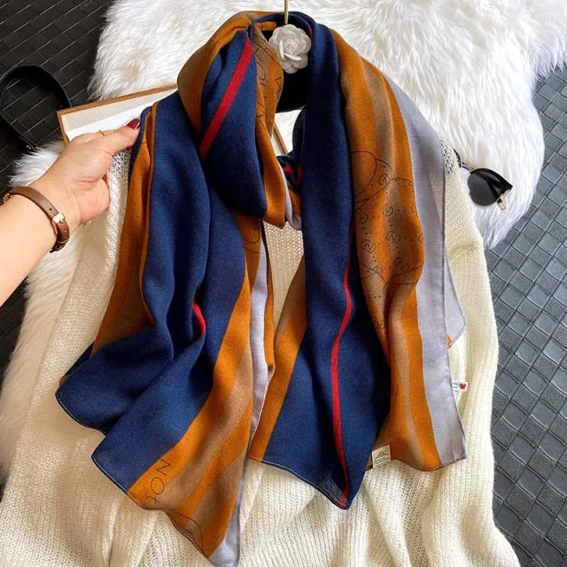 Long Warm Pashmina Wrap Scarf