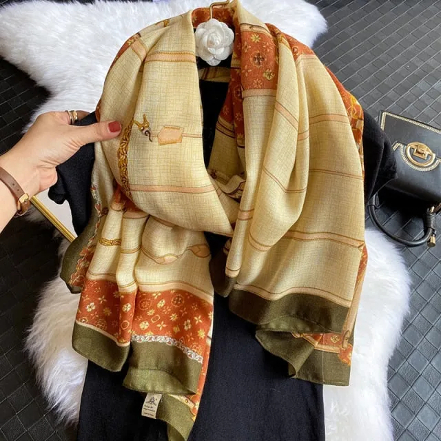 Long Warm Pashmina Wrap Scarf