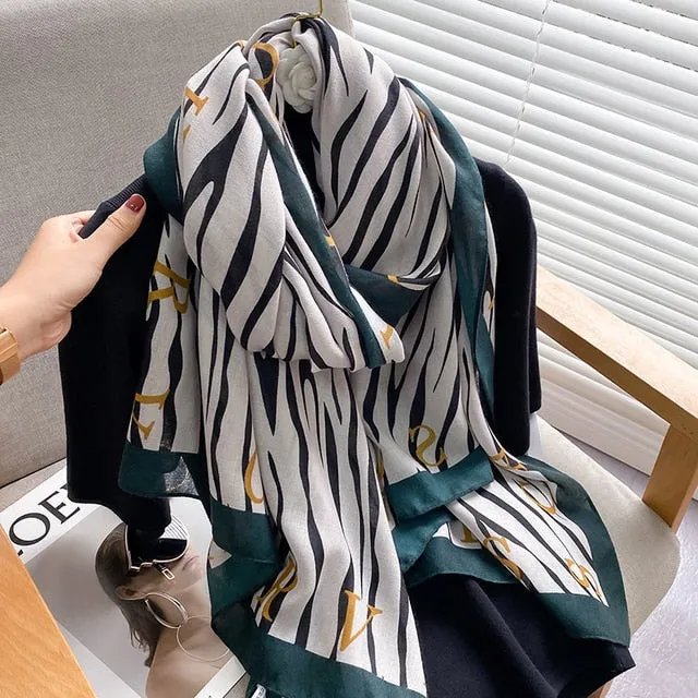 Long Warm Pashmina Wrap Scarf