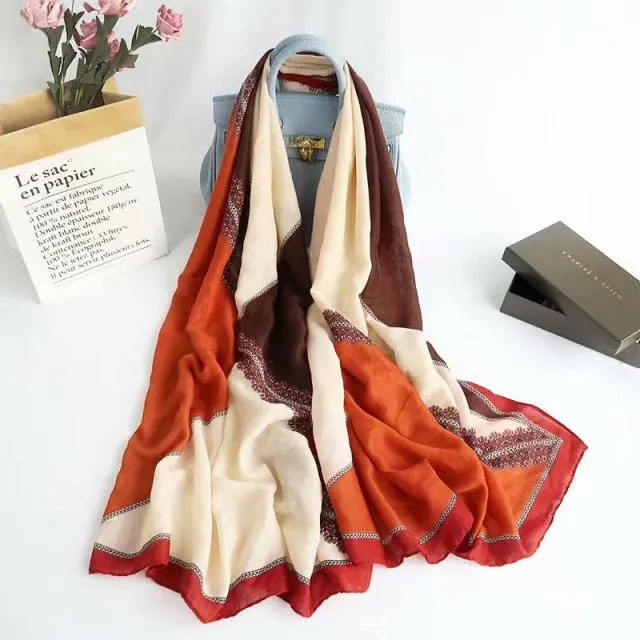 Long Warm Pashmina Wrap Scarf