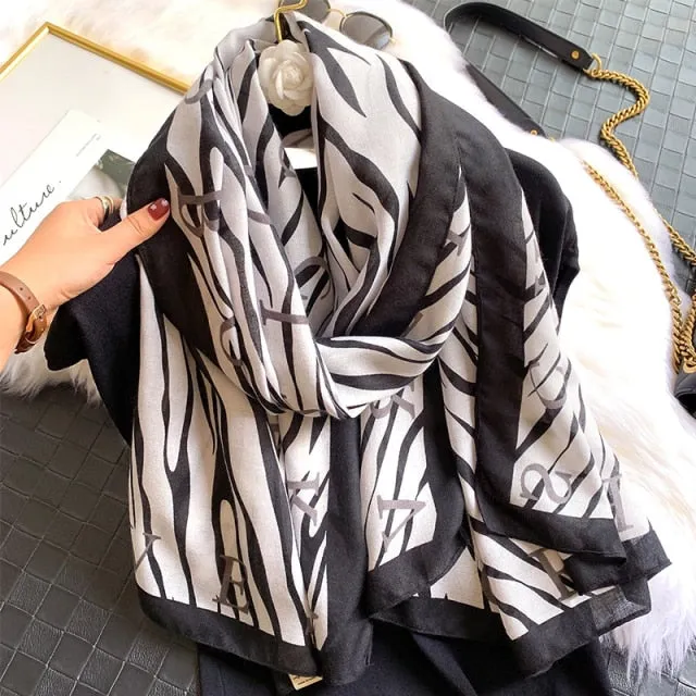 Long Warm Pashmina Wrap Scarf