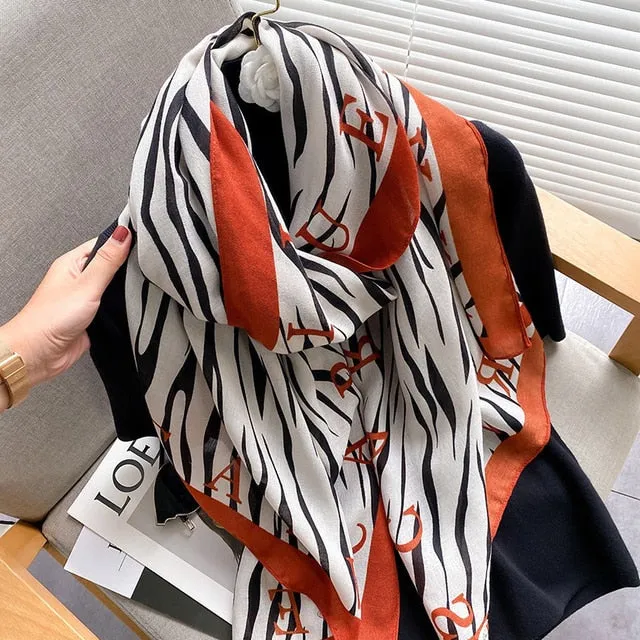 Long Warm Pashmina Wrap Scarf