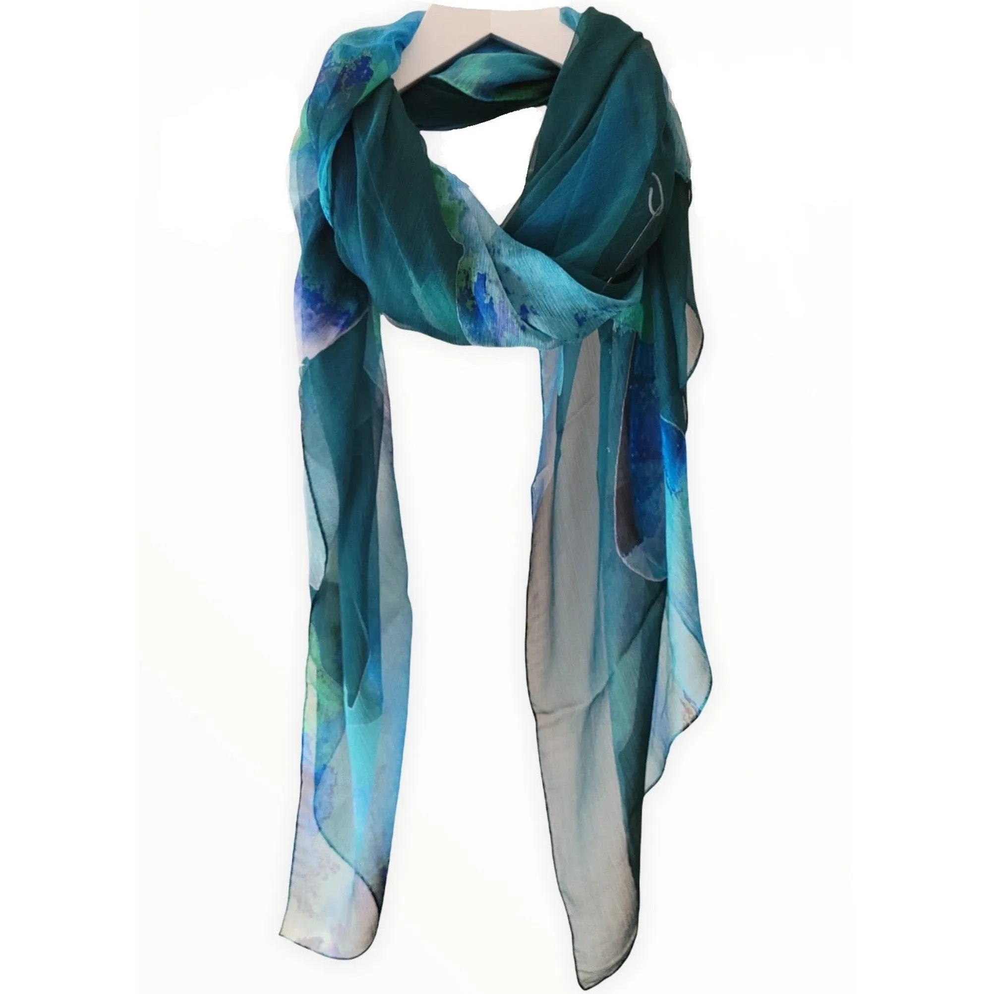 Mariposa Teal | Modal Silk